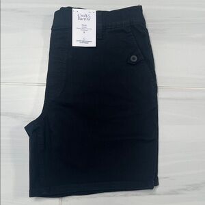 Croft & Barrow Classic Black mid rise Shorts size 16